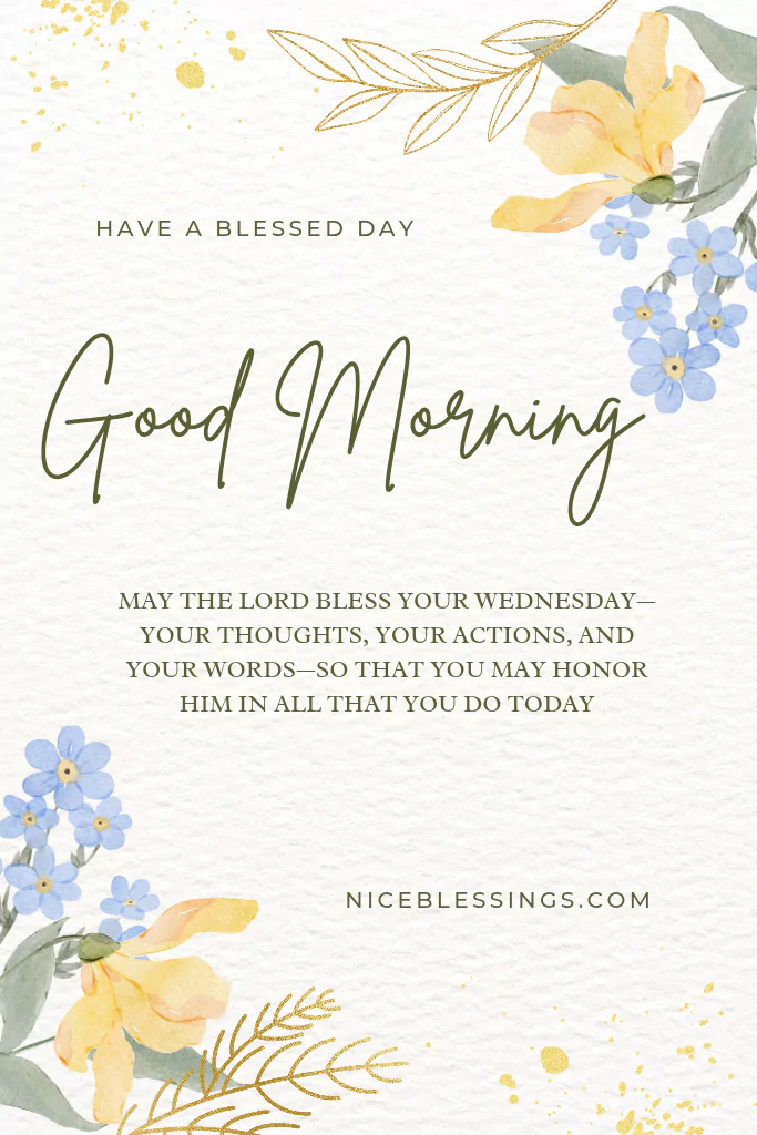Powerful Wednesday Morning Prayers with flowers