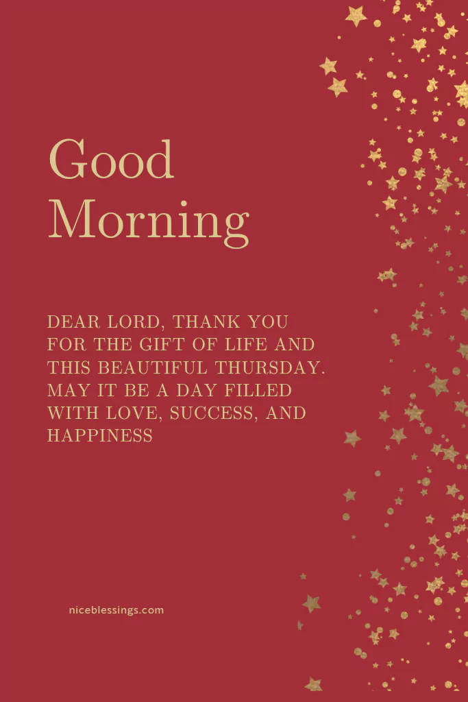 thursday morning blessings with prayer may god bless you